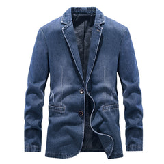 Stylish Denim Blazer for Men - Perfect for Casual and Semi-Formal Occasions