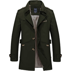 Stylish Men's Trench Coat - Perfect For Casual And Formal Wear