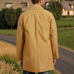 Stylish Men's Long Trench Coat for Modern Gentlemen