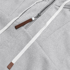 Men's Loose Sports Hooded Sweatshirt And Sports Pants Set 40057919Y