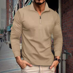 Men's Stylish Quarter-Zip Pullover For Casual And Outdoor Wear
