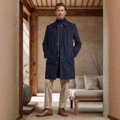 Stylish Longline Coat for Modern Gentlemen