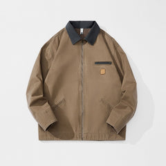 Stylish Men's Jacket with Zippered Pockets and Collar Design for Casual Wear