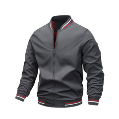 Men's Stylish Olive Green Bomber Jacket - Perfect For Casual And Sporty Looks