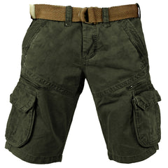 Men's Outdoor Vintage Washed Cotton Washed Multi-pocket Tactical Shorts