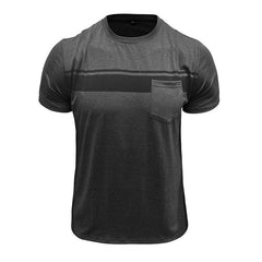 Men's Casual Printed Round Neck Short Sleeve T-Shirt MTA0182D5X