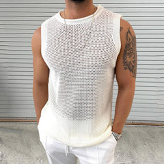 Men's Stylish Mesh Tank Top - Perfect for Summer Outdoors