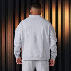 Stylish Half-Zip Sweatshirt for Men - Perfect for Casual and Sporty Looks