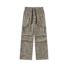 Camouflage Cargo Pants with Adjustable Drawstring Waist