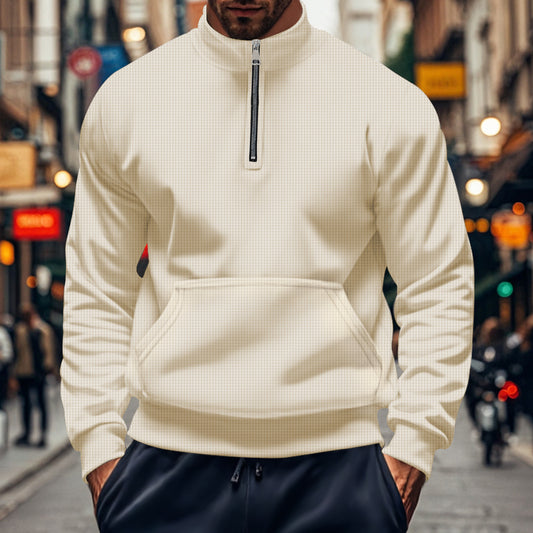 Men's Stylish Half-Zip Pullover for Urban Explorers