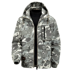 Camouflage Hooded Jacket for Men - Perfect for Outdoor Adventures and Casual Wear