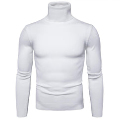 High Neck Knit Sweater for Men - Stylish and Comfortable Winter Wear