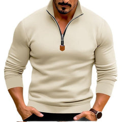 Men's Stylish Half-Zip Pullover for Casual and Sporty Looks
