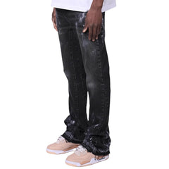Stylish Tie-Dye Denim Jeans For Men - Perfect For Casual And Trendy Looks