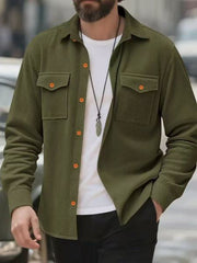 Stylish Corduroy Shirt Jacket for Men - Perfect for Casual and Outdoor Adventures
