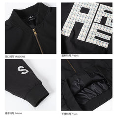 Stylish Embroidered Bomber Jacket for Men - Perfect for Casual and Trendy Looks