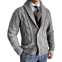 Stylish Cable Knit Cardigan For Men - Perfect For Casual And Formal Occasions