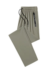 Men's Elastic and Breathable Zipper Pocket Jogger Pants for Active Wear