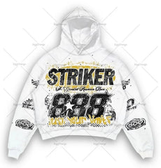 Striker Graphic Hoodie - Perfect for Racing Enthusiasts and Casual Wear