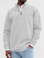 Stylish Quarter-Zip Pullover For Everyday Wear