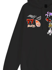 Trendy Graphic Hoodie with Bold Pop Art Design for Casual Wear