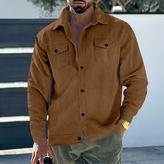 Stylish Corduroy Shirt Jacket for Men - Perfect for Casual and Outdoor Adventures