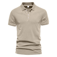 Men's Stylish Short Sleeve Polo Shirt - Perfect For Casual And Formal Occasions