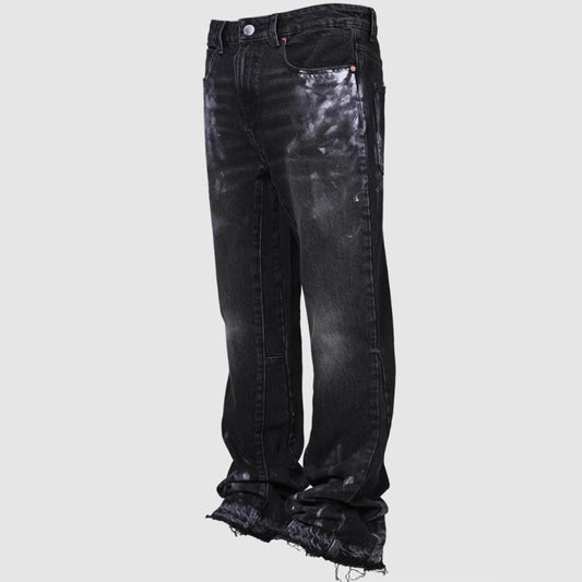 Stylish Tie-Dye Denim Jeans For Men - Perfect For Casual And Trendy Looks