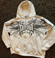 Stylish Graphic Zip-Up Hoodie for Casual Wear