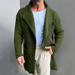 Stylish Knit Cardigan Sweater for Men - Perfect for Casual and Smart-Casual Outfits