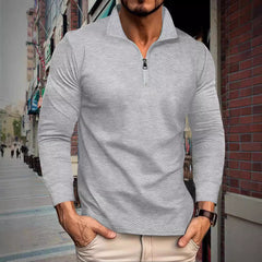Men's Stylish Quarter-Zip Pullover For Casual And Outdoor Wear