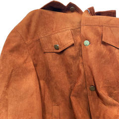 Men's Classic Casual Multi-Pocket Slim Fit Suede Jacket 70077481K