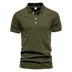 Men's Stylish Short Sleeve Polo Shirt - Perfect For Casual And Formal Occasions