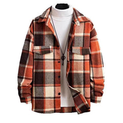 Stylish Plaid Flannel Shirt for Men - Perfect for Casual and Outdoor Wear