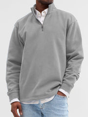 Stylish Quarter-Zip Pullover For Everyday Wear