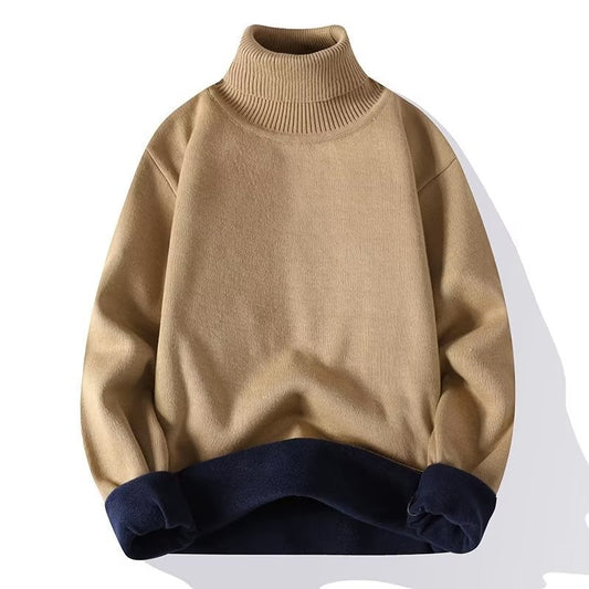 High Neck Knit Sweater for Men - Stylish and Cozy Winter Wear