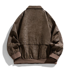 Stylish Brown Bomber Jacket for Men - Perfect for Casual and Outdoor Wear