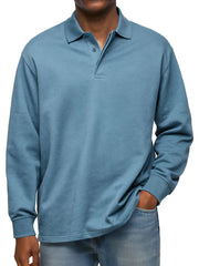 Men's Classic Long Sleeve Polo Shirt - Stylish And Comfortable For Everyday Wear