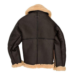 Men's Lapel Leather Velvet Jacket 86701719F