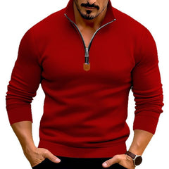 Men's Stylish Half-Zip Pullover for Casual and Sporty Looks