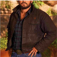 Men's Washed Casual Cowboy Jacket - Yellowstone-Inspired Design, Stylish for Outdoor Adventures
