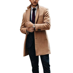 Stylish Men's Longline Overcoat for Modern Gentlemen