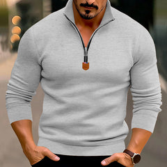 Men's Stylish Half-Zip Pullover for Casual and Sporty Looks