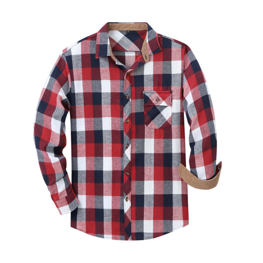 Classic Plaid Long Sleeve Shirt For Men - Stylish And Comfortable Design
