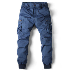 Men's Cargo Pants With Adjustable Waistband And Multiple Pockets For Outdoor Activities
