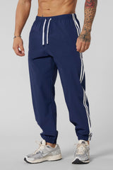 Men's Athletic Jogger Pants with Striped Design and Comfortable Fit