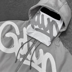 Stylish Hooded Sweatshirt with Unique Graphic Design