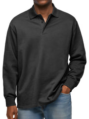 Men's Classic Long Sleeve Polo Shirt - Stylish And Comfortable For Everyday Wear