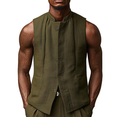 Men's Simple And Stylish Slim Vest MTA3152C0P