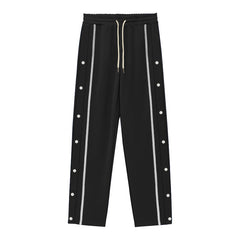 Stylish Side-Button Sweatpants for Men - Perfect for Casual and Sporty Looks
